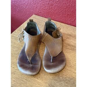 Roan By Bed Stu Xandria Bosco Tan Womens Thong Sandals FR85002 Leather Sz 9.5